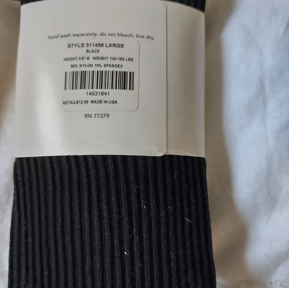 NWT Ann Taylor Loft Black Tights - Large